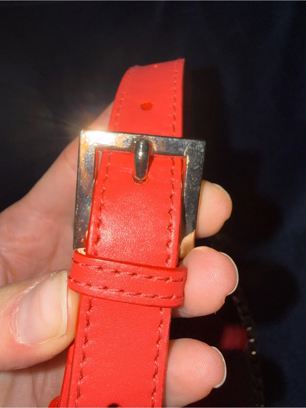 Elie Saab Coral Studded Crossbody Top-Handle Bag with Gold Chain